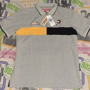 New Wilkes Barre Scranton Penguins CCM AHL Zip Polo Shirt Hockey Pittsburgh
